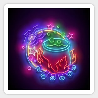 Neon Halloween design Sticker